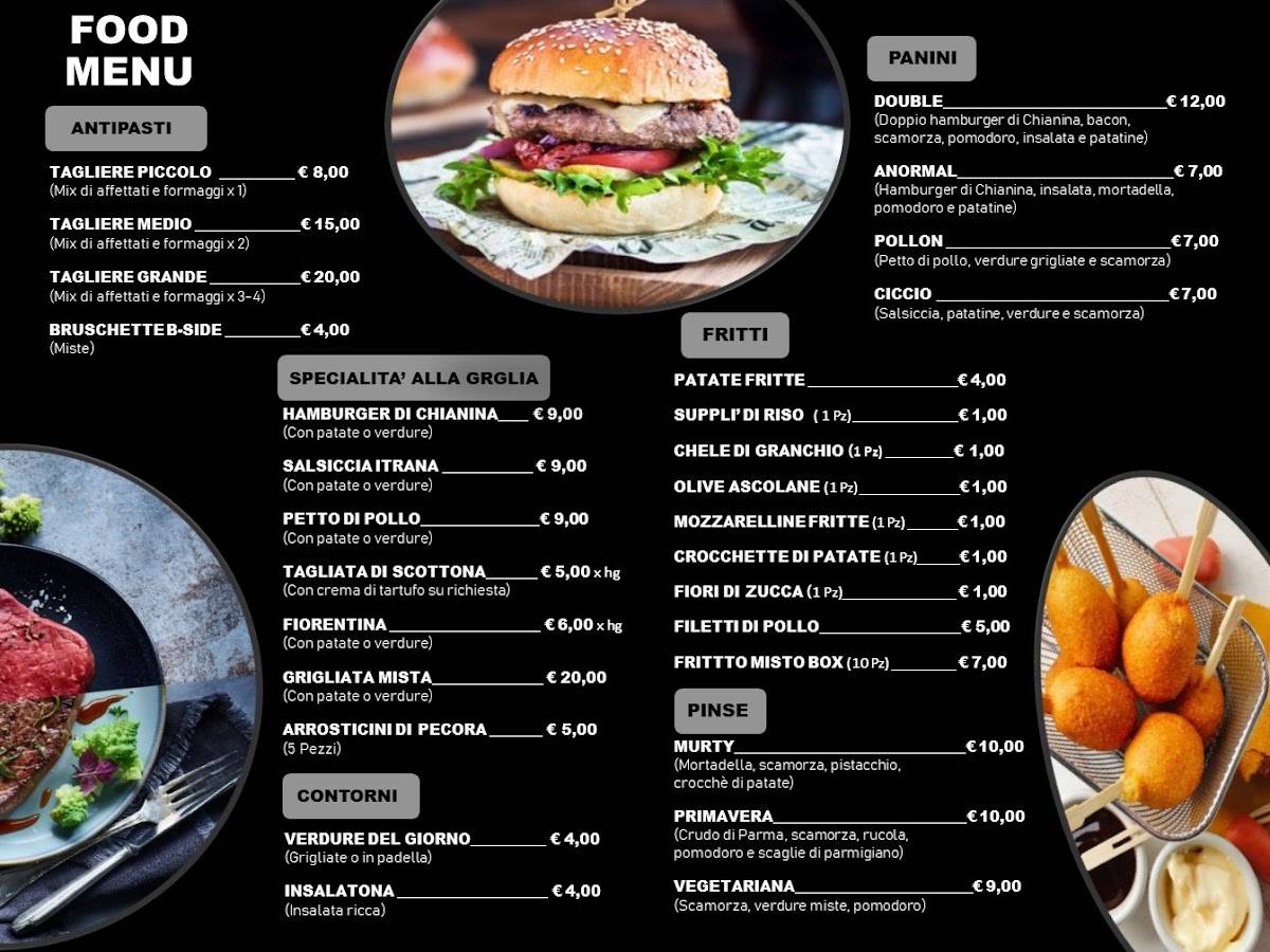 Menu di B - Side 