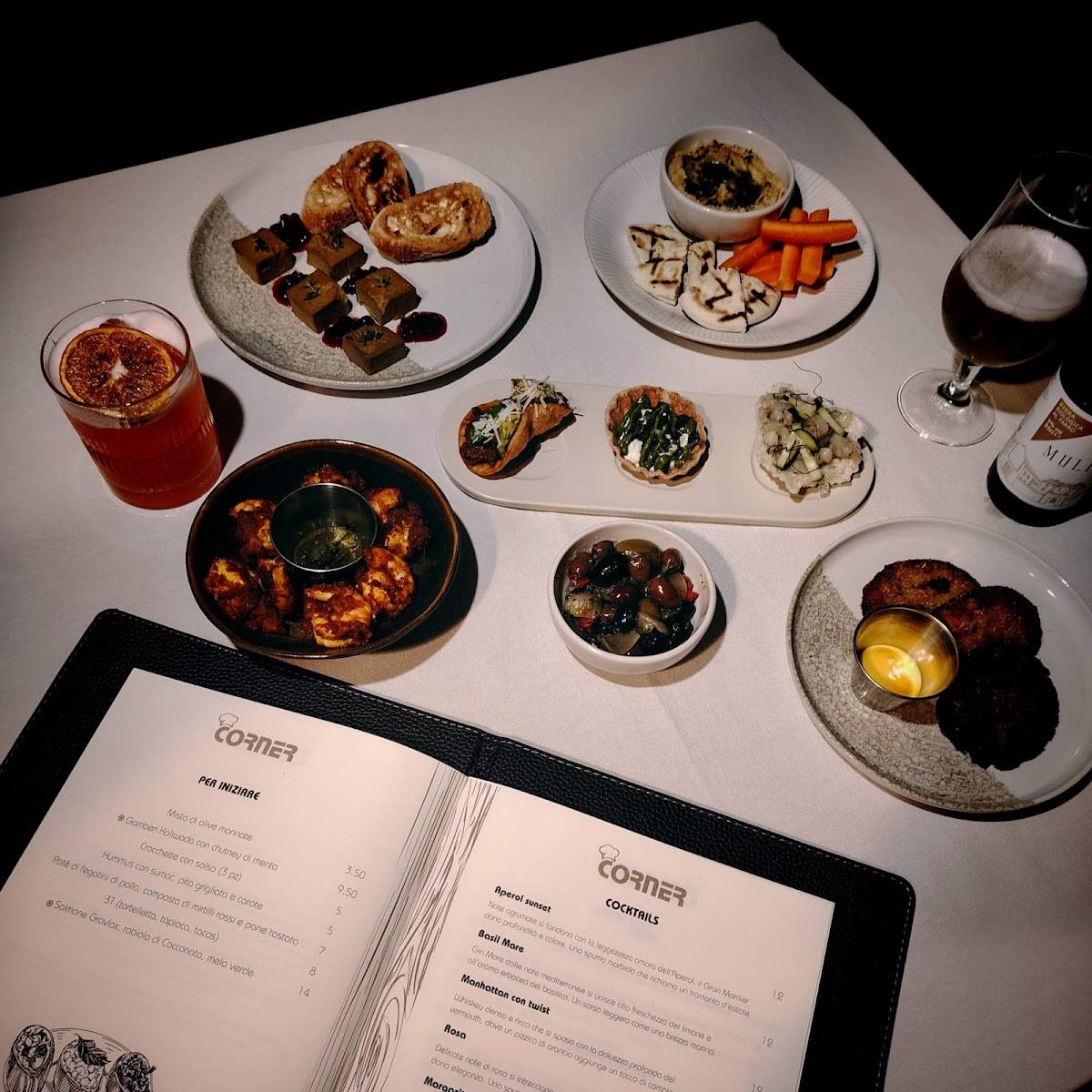 Menu di Corner Ristorante 