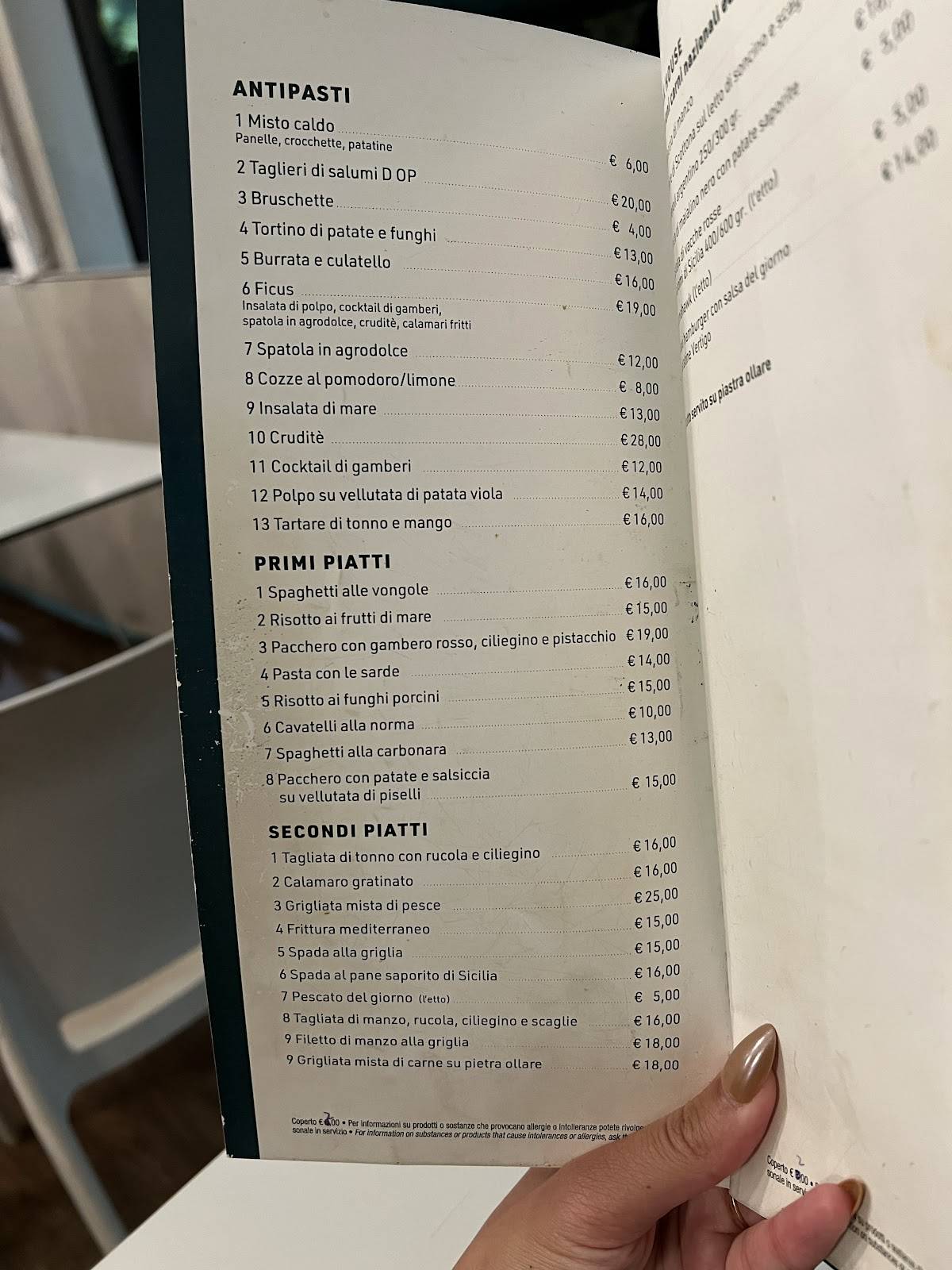 Menu di / 