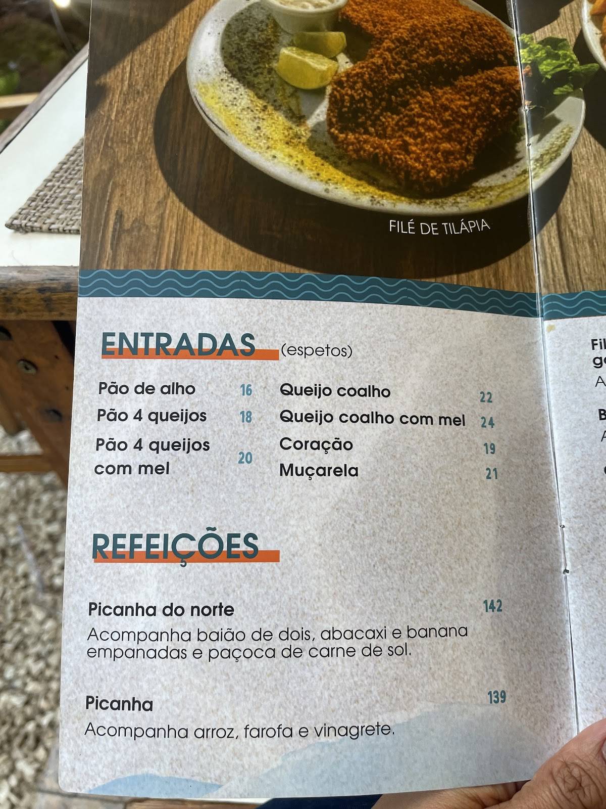 Restaurante Filé Fleming cardápio