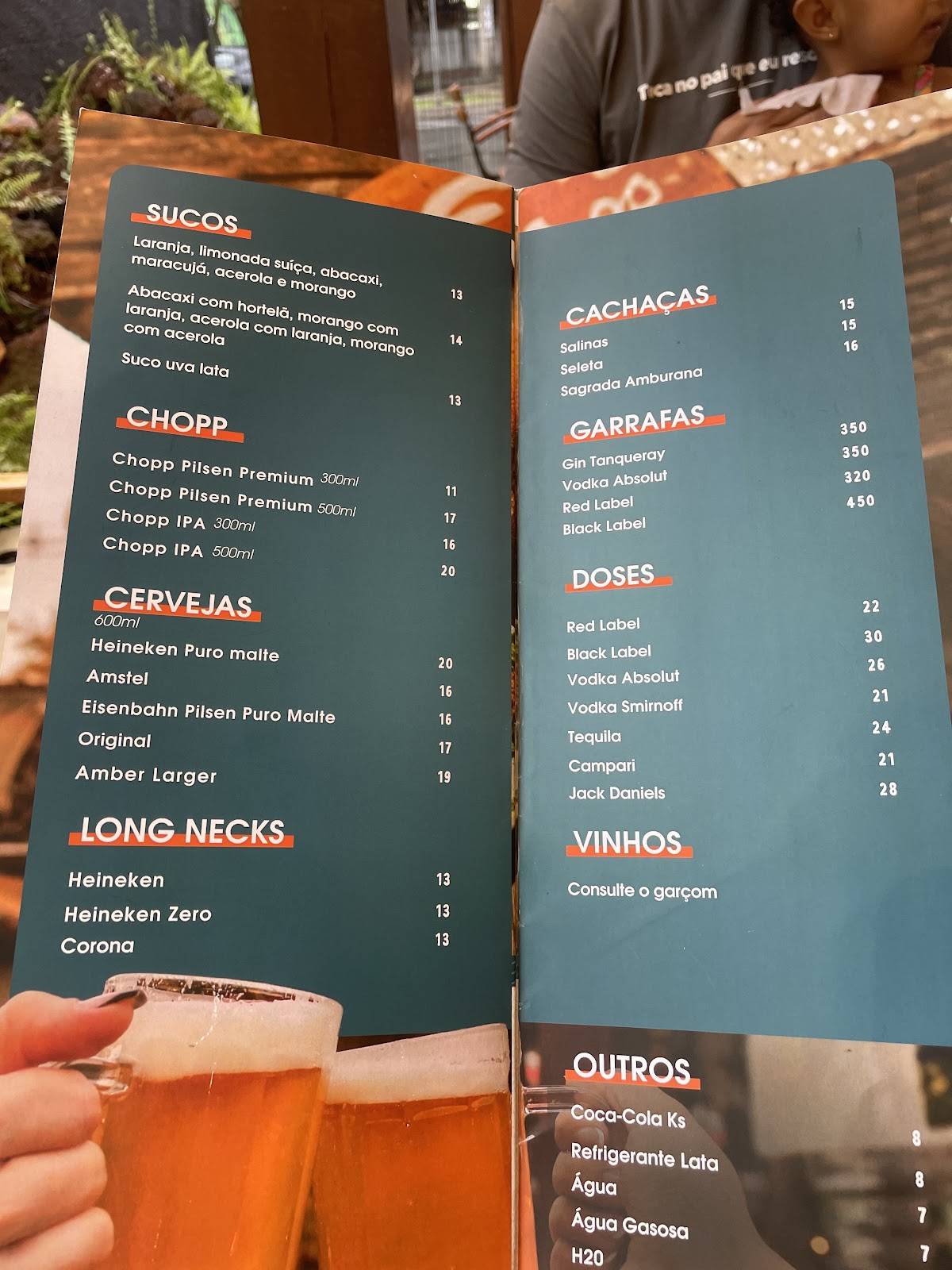 Restaurante Filé Fleming cardápio