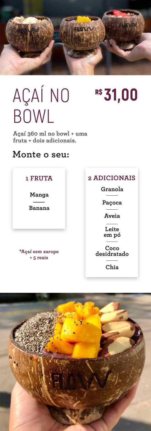 Flow Botafogo cardápio