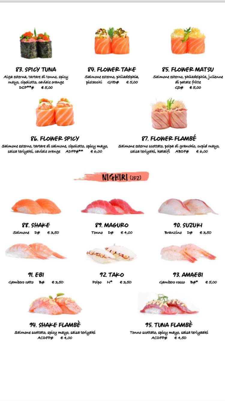 Menu de Haiku