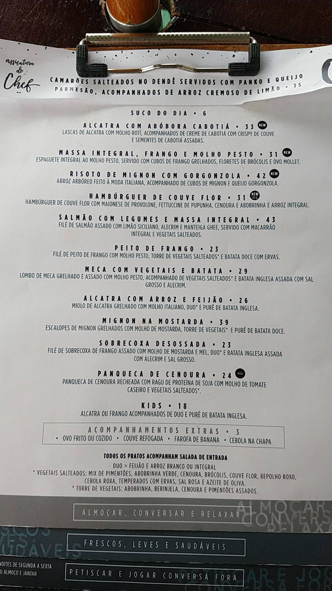 O2 Life Restaurant cardápio