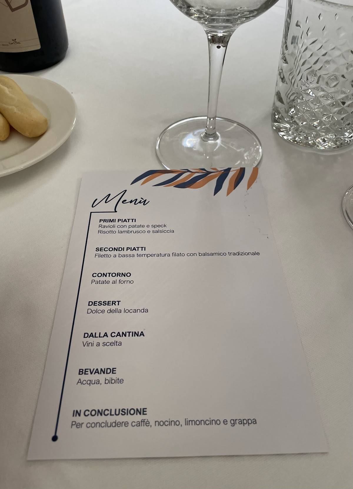 Menu di L'Anatra 