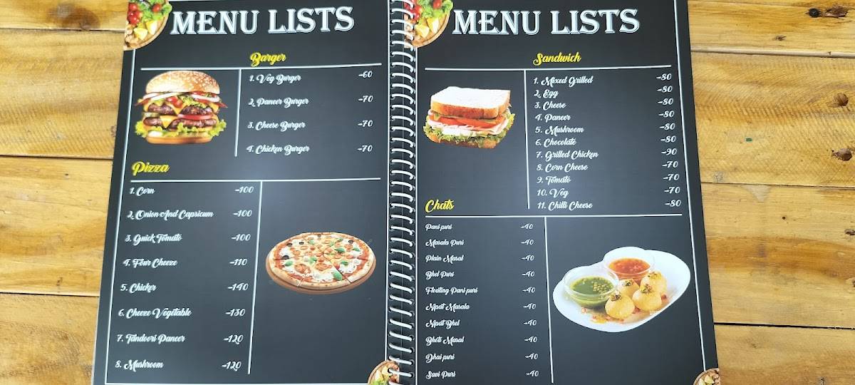 R K Tree house cafe menu