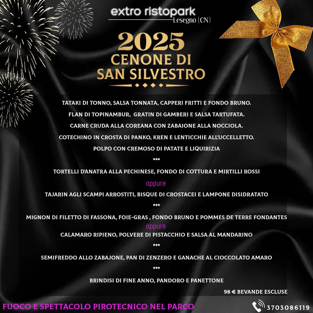 Menu di Ristorante Extro Ristopark 