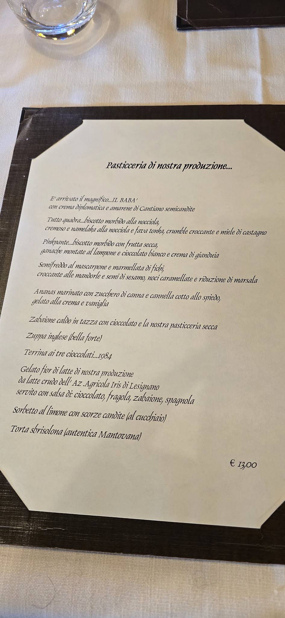 Menu di Ristorante Parma Rotta 