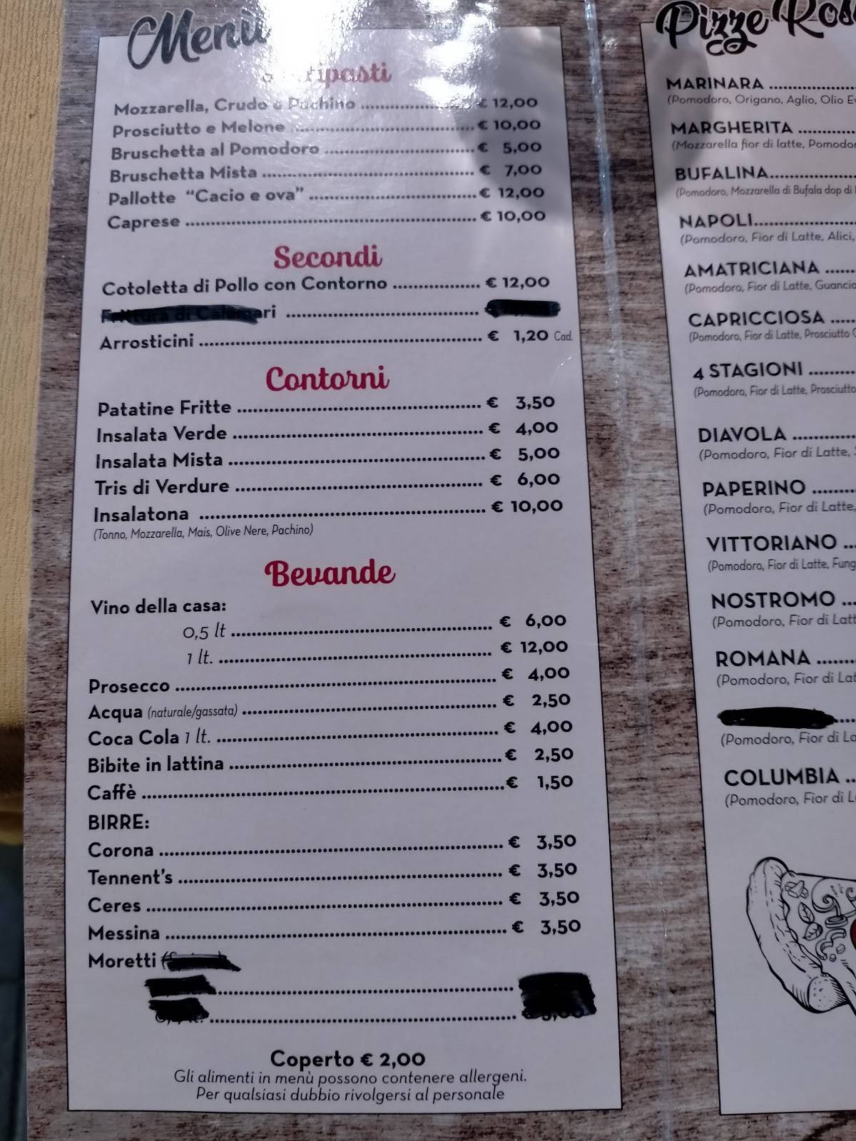 Menu di Rustichello's 