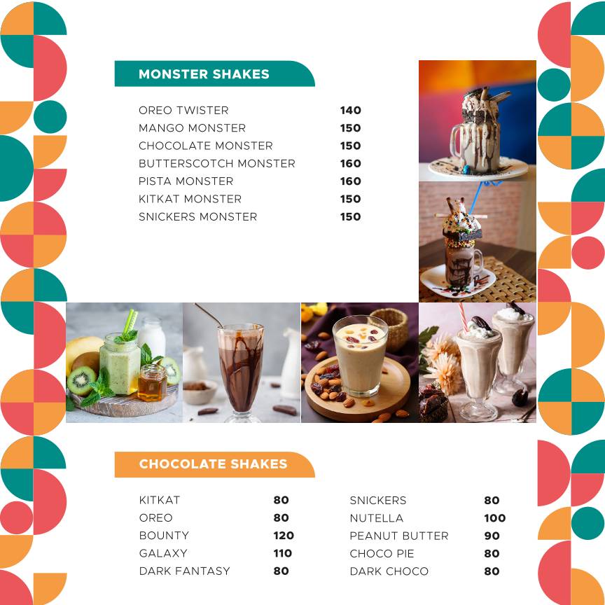 SNAXBAY RESTOCAFE menu