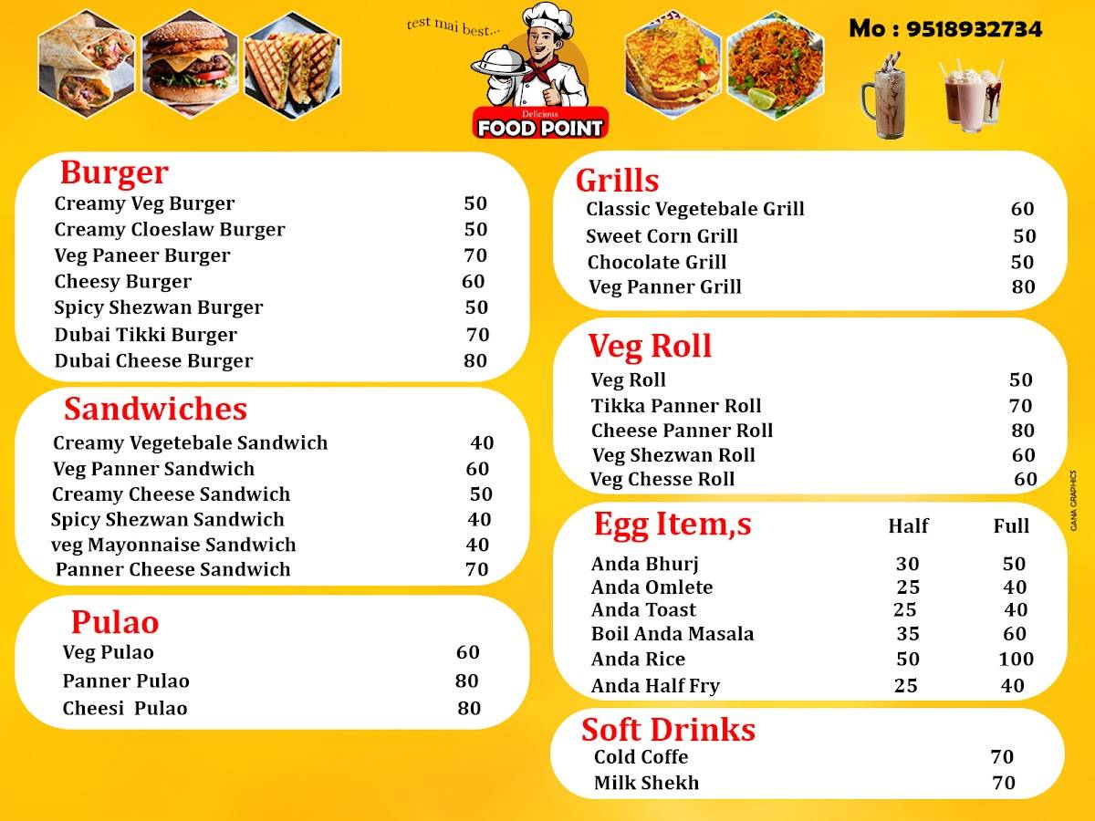 Food Point menu