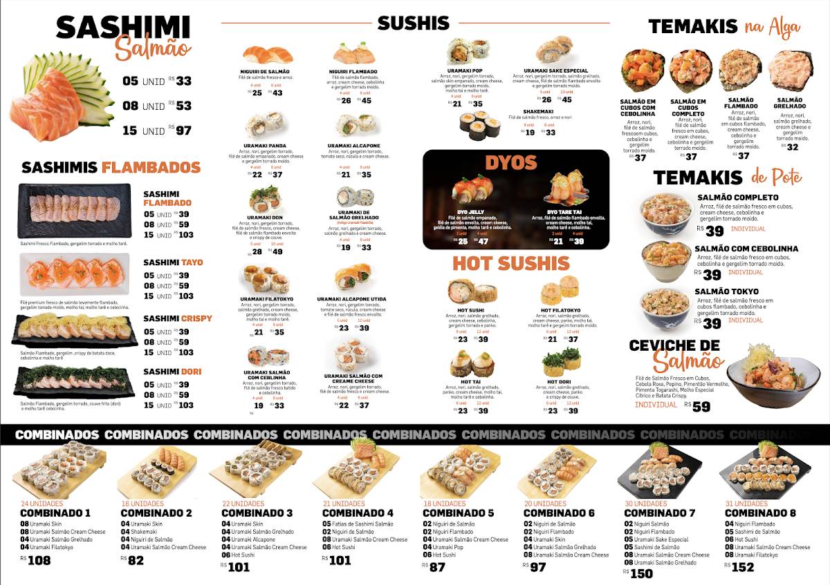 Utida Express cardápio