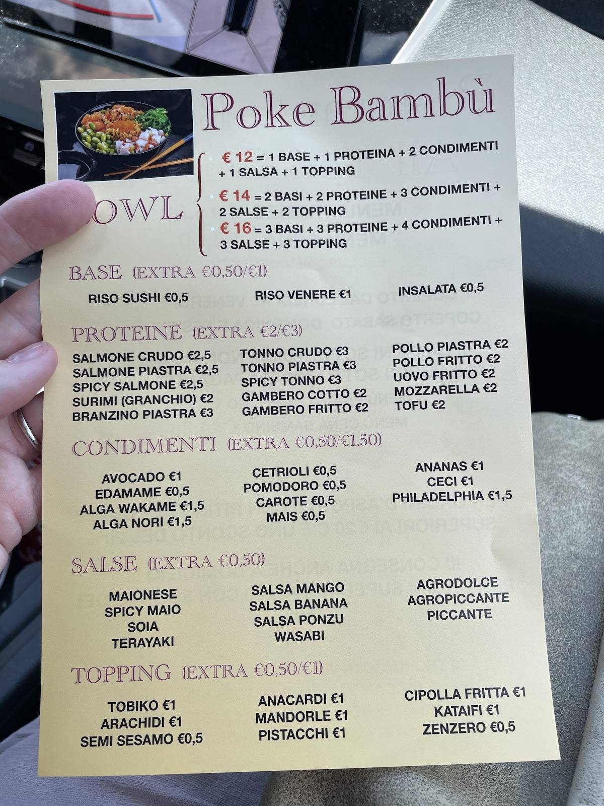 Menu di Bambù Ristorante 