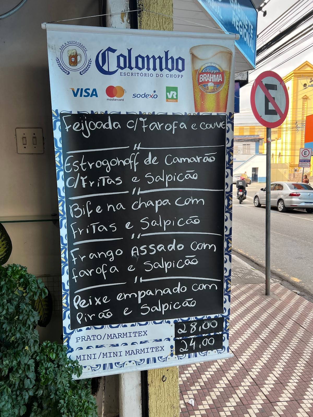 Bar Colombo cardápio