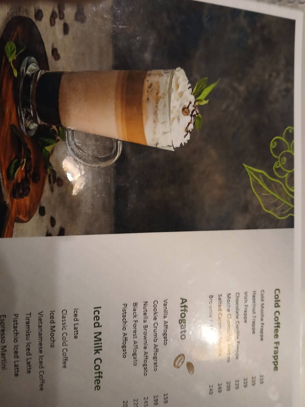 Breeze - The Rooftop Cafe menu