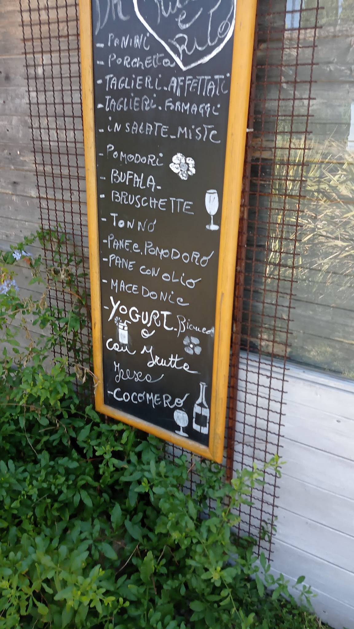 Menu di Da Rita 