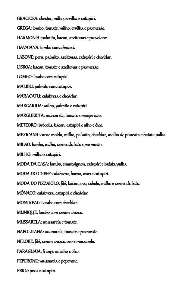 Labone Disk Pizza cardápio