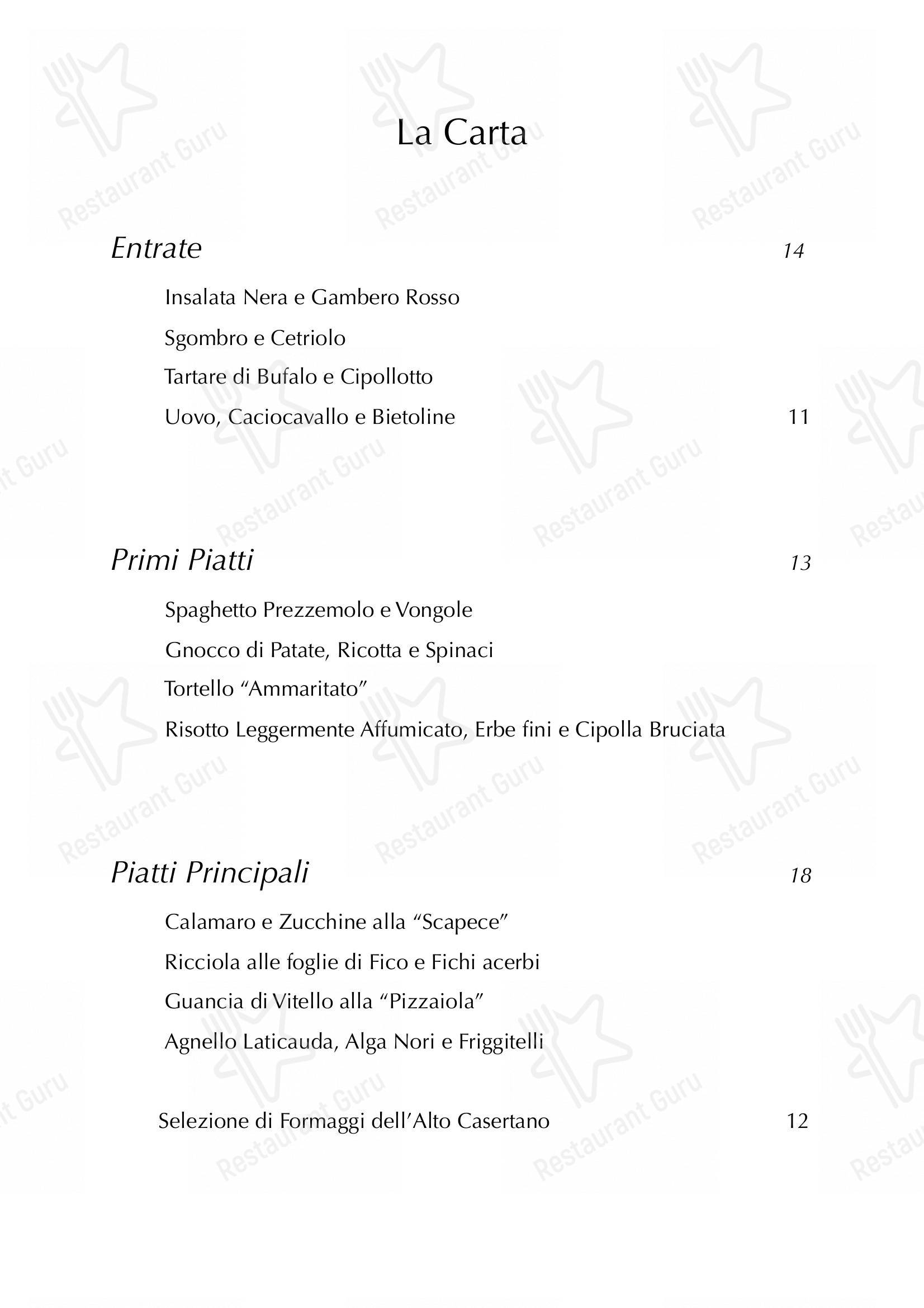Takeaway Menu per Marotta Ristorante in Squille