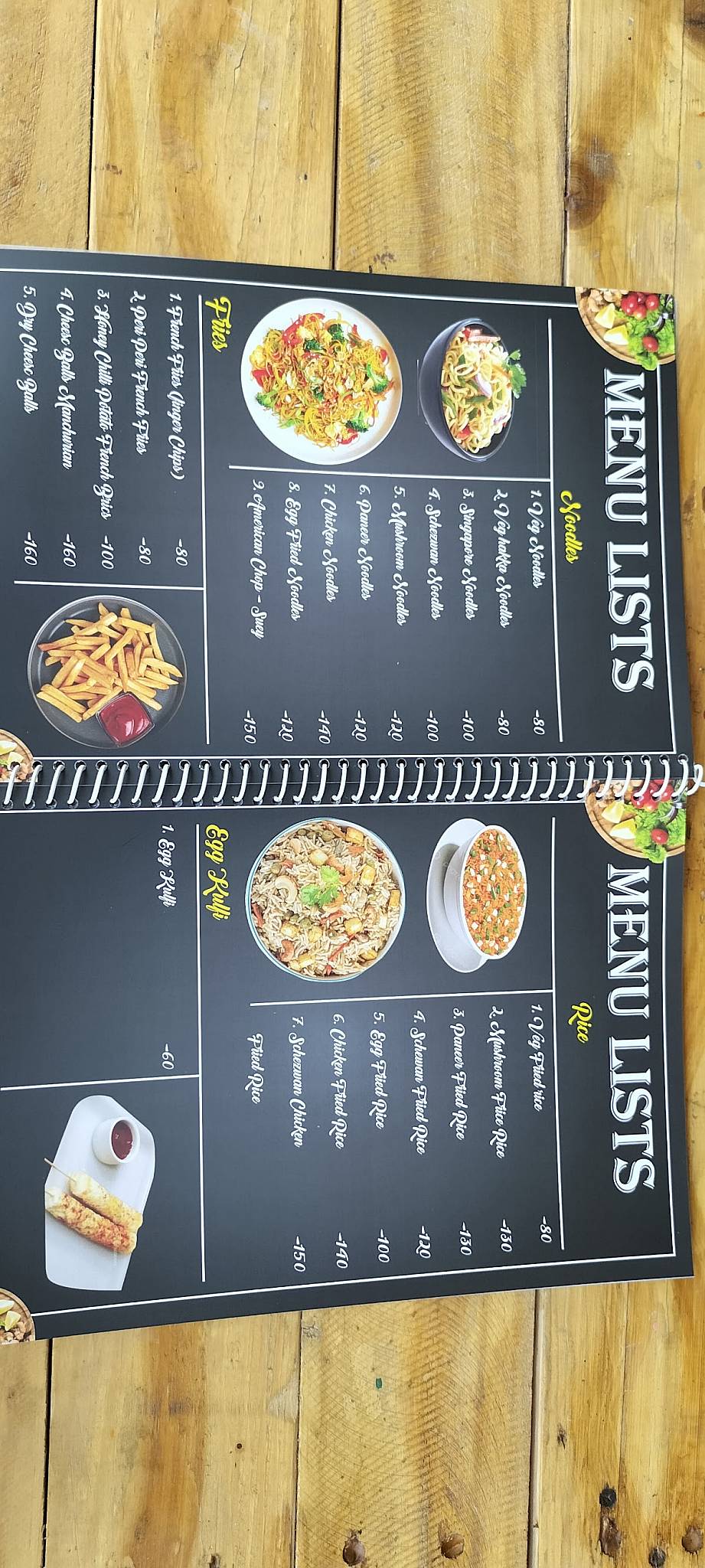 R K Tree house cafe menu