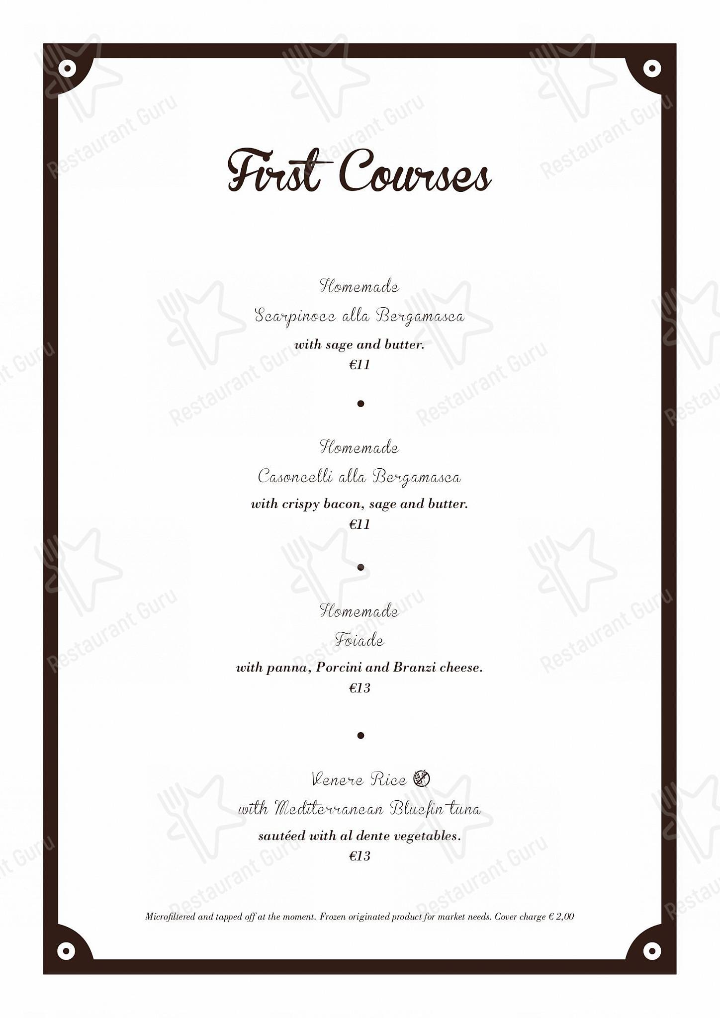 Osteria Risi.co in Bergamo - Коктейльная карта