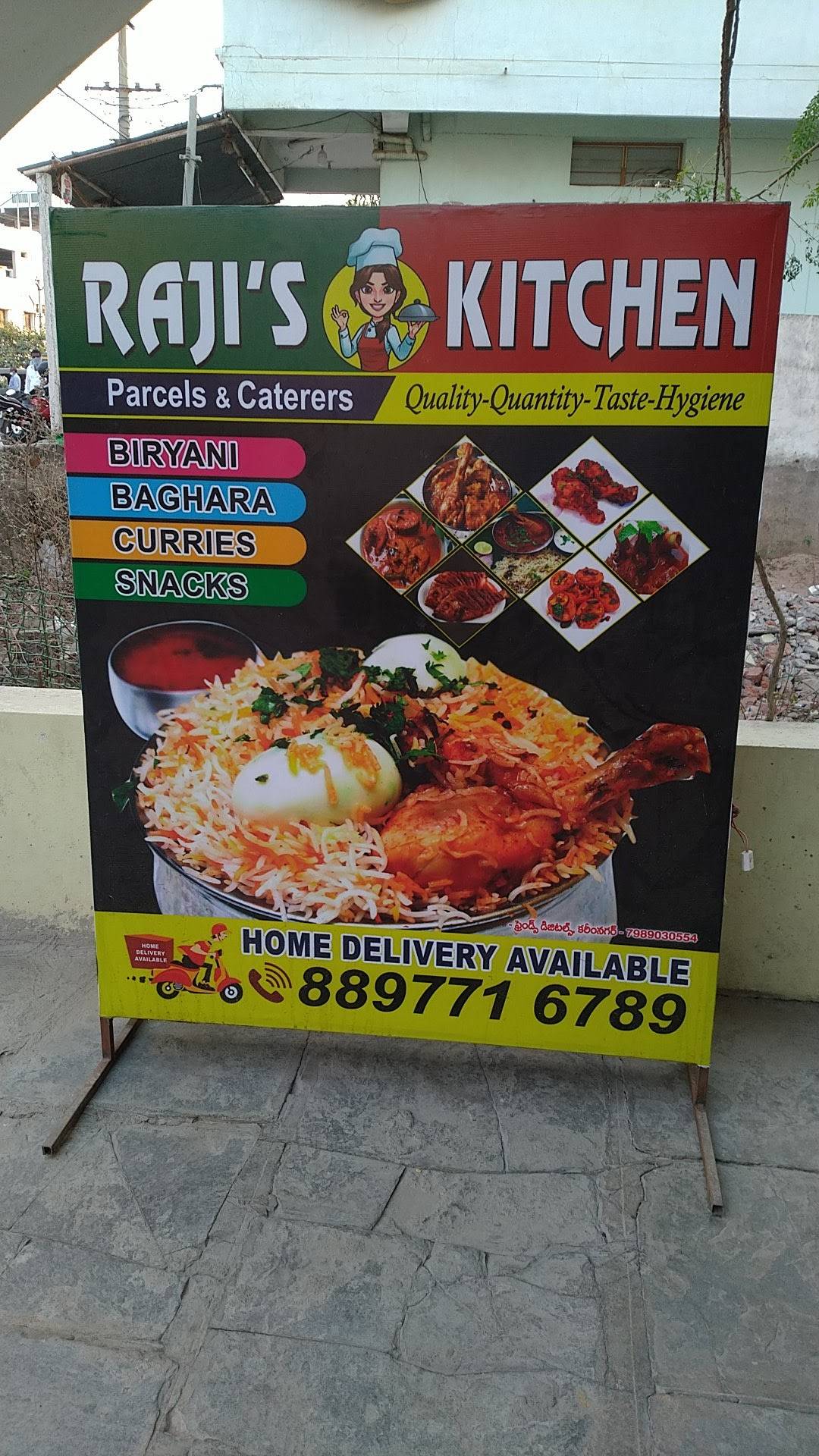 Rajis Kitchen menu