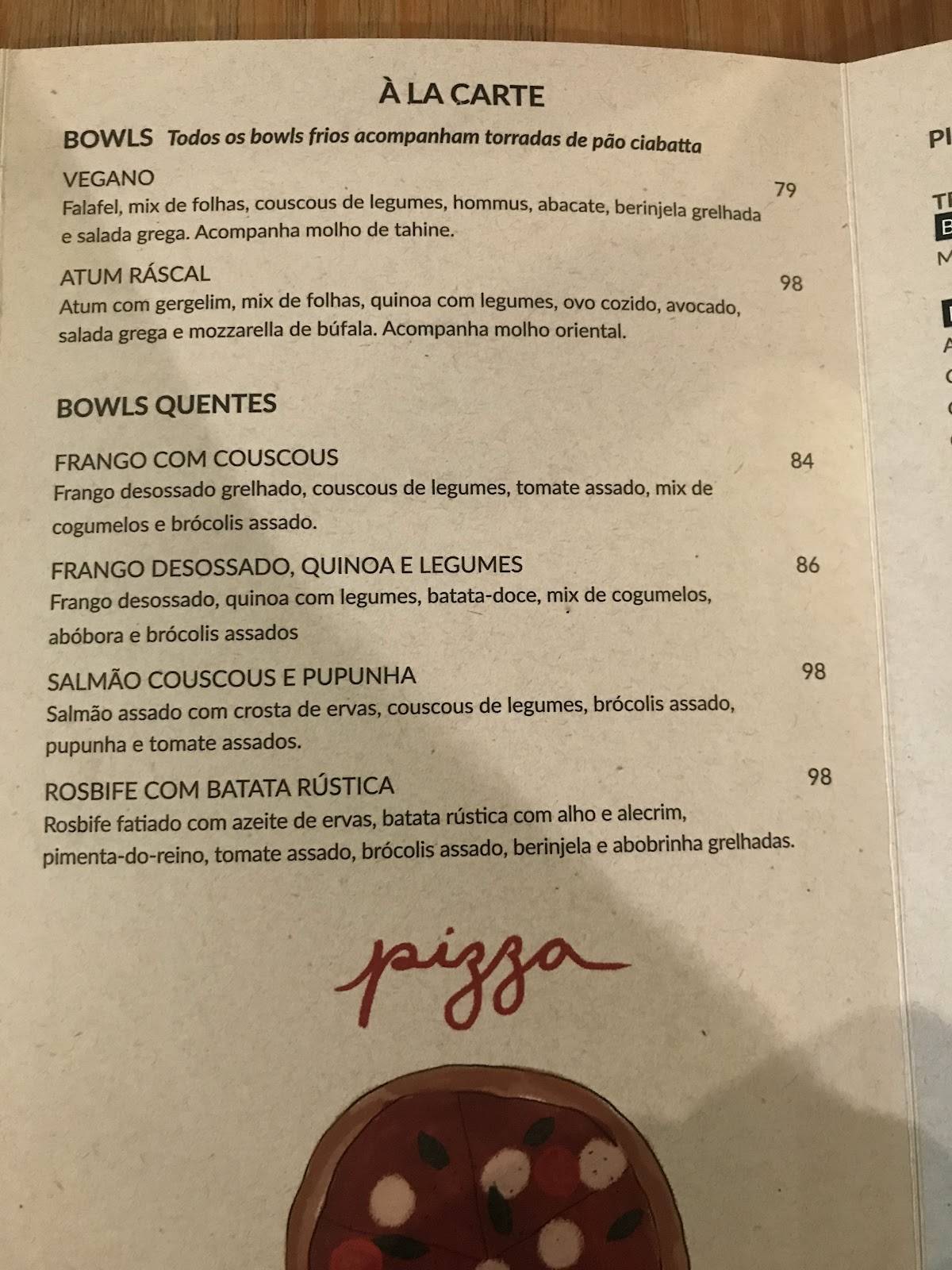 Ráscal Market Place cardápio