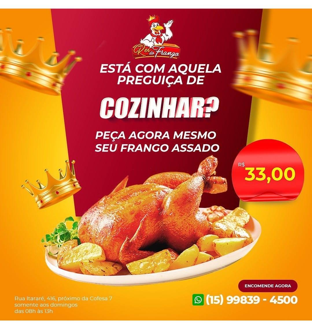 Rei do Frango cardápio