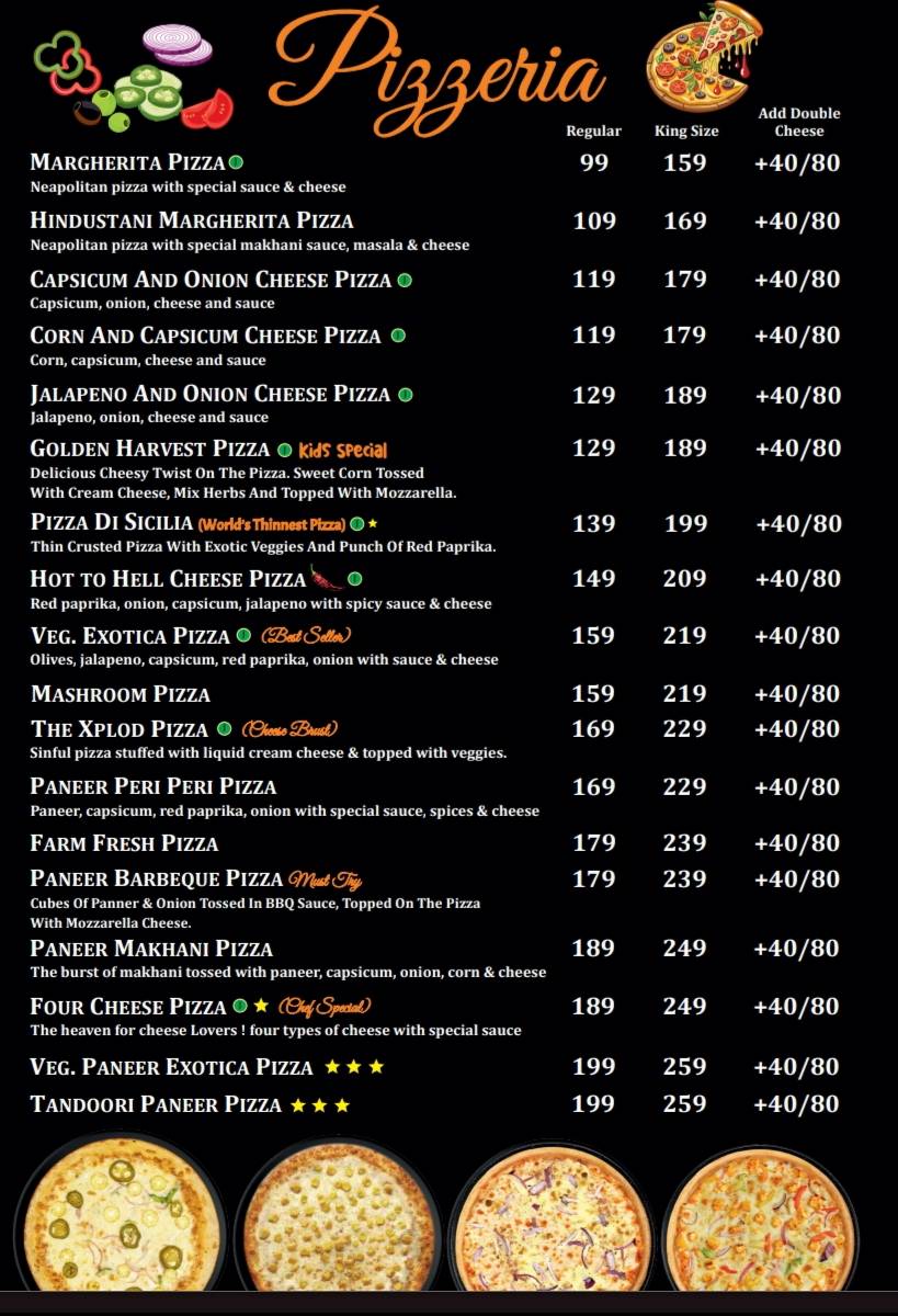 Zorko Rishikesh menu