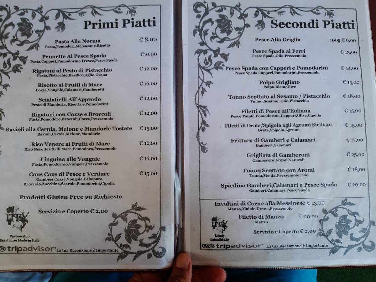 Menu di Ristorante L'Approdo 