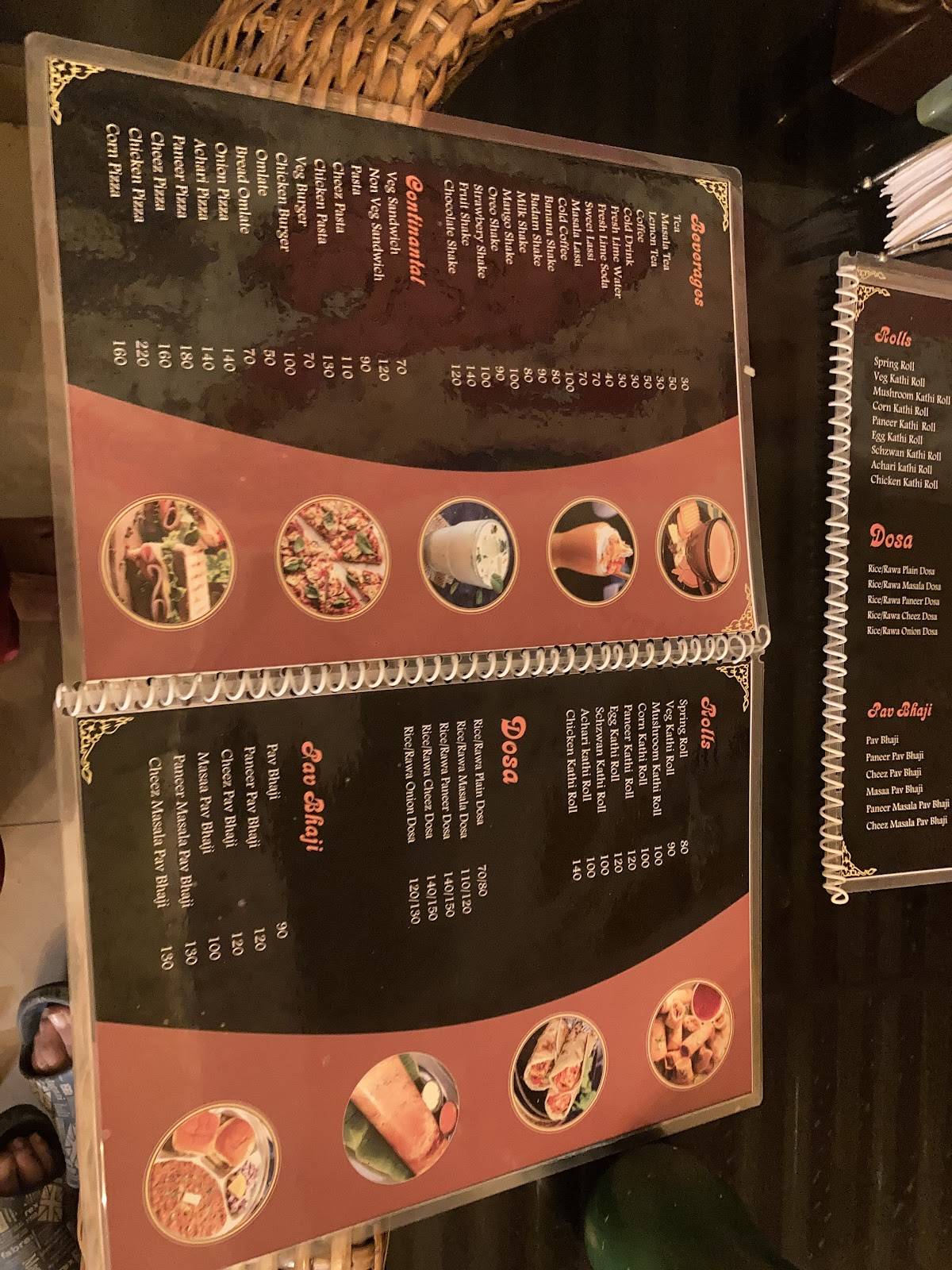 Rudra Cafe menu