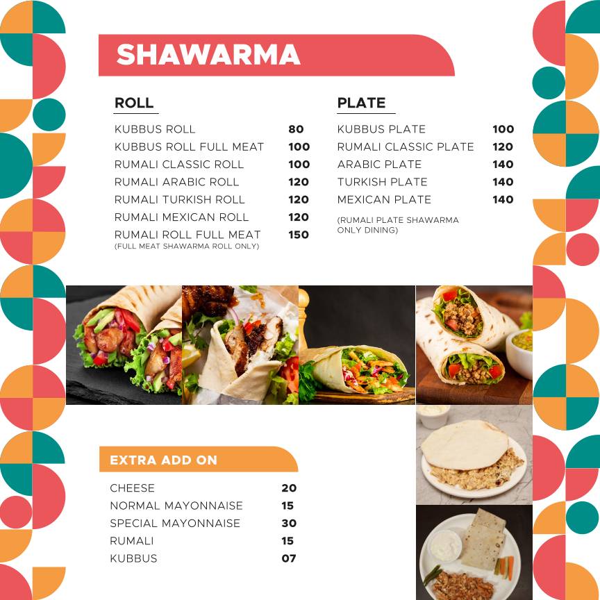 SNAXBAY RESTOCAFE menu