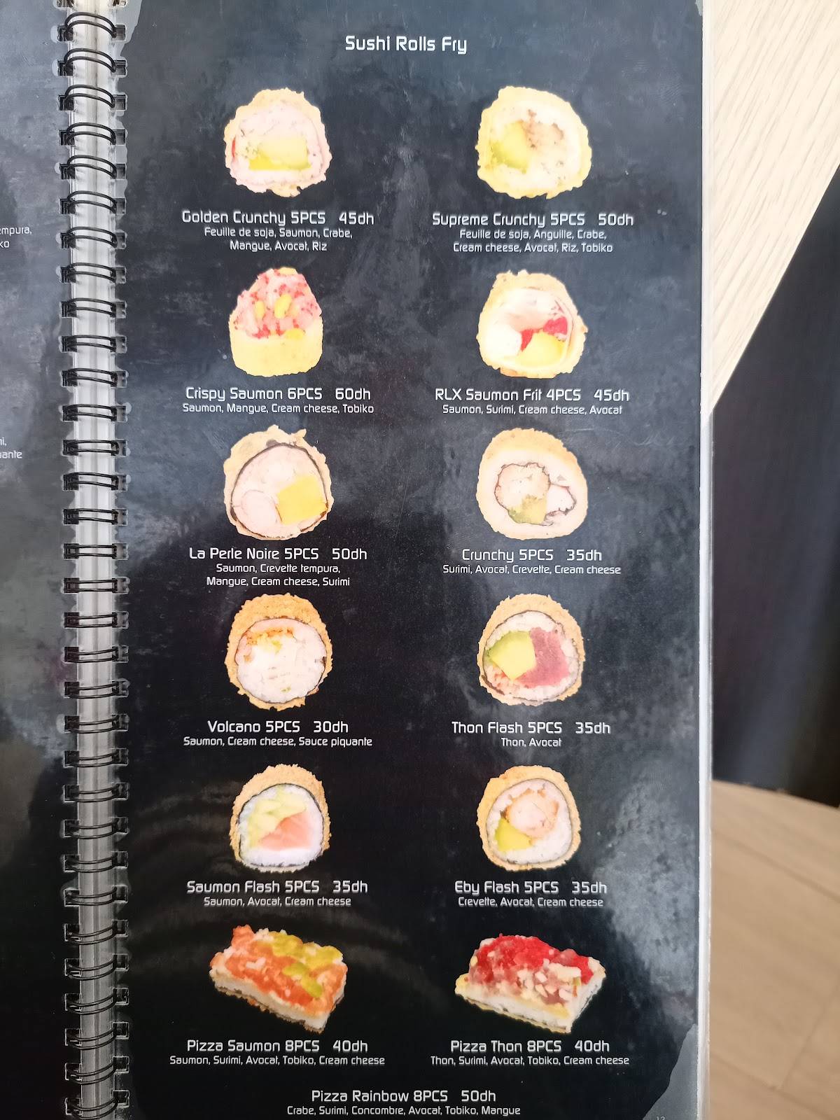 Menu de Sushi Box