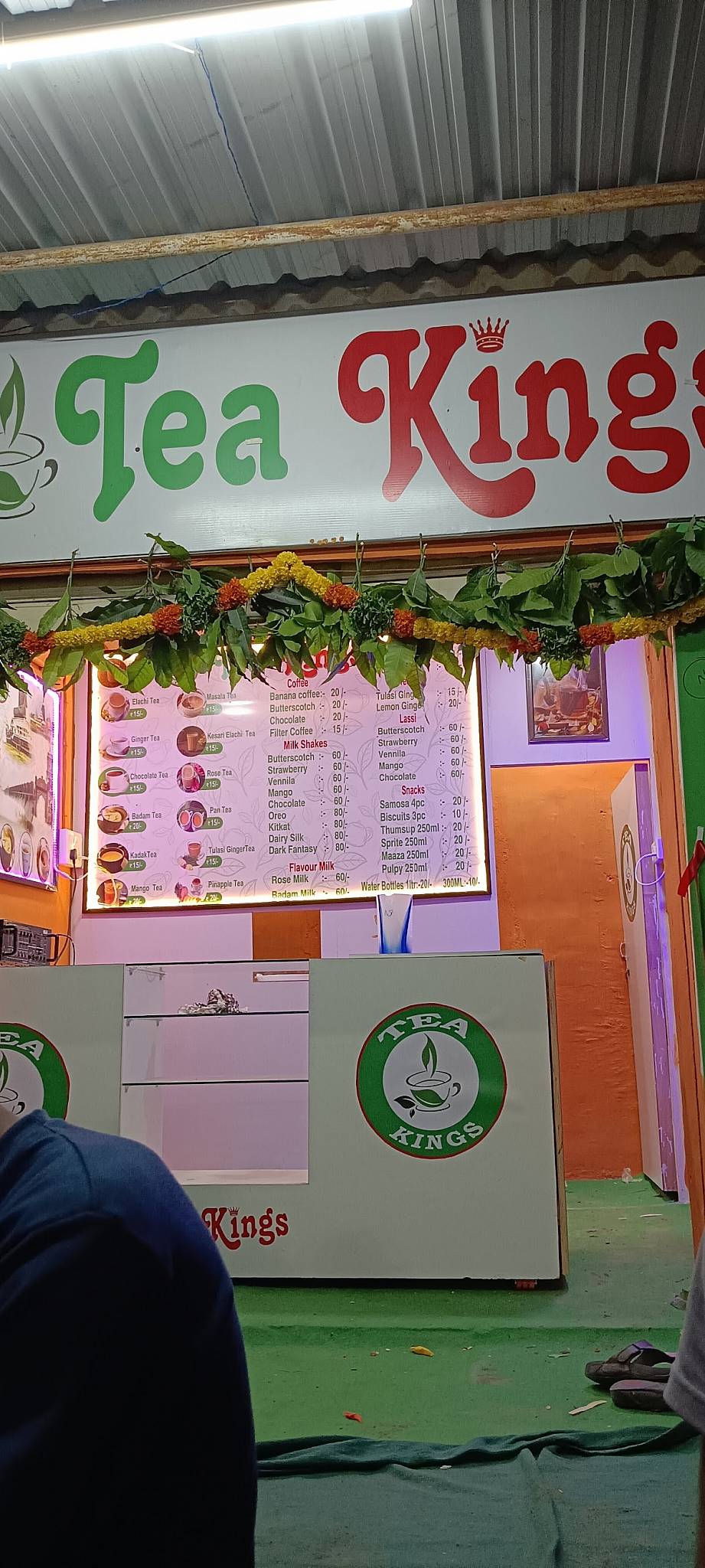 Tea Kings menu