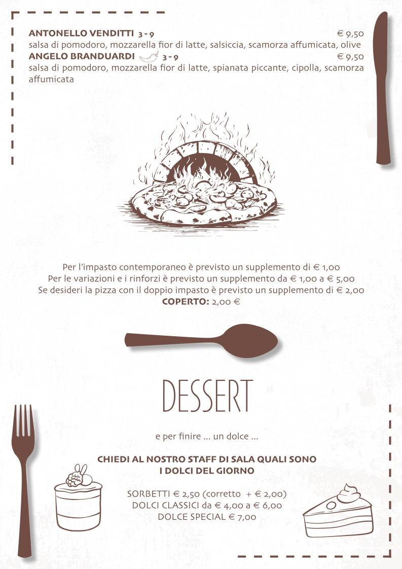 Menu di 33 Giri Rivalta - Ristorante Pizzeria 