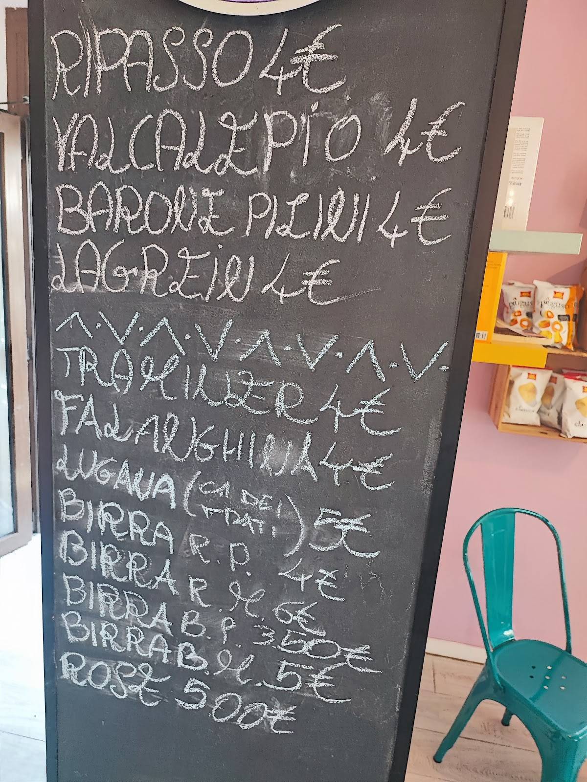 Menu di Bar Ristorante Retrò 