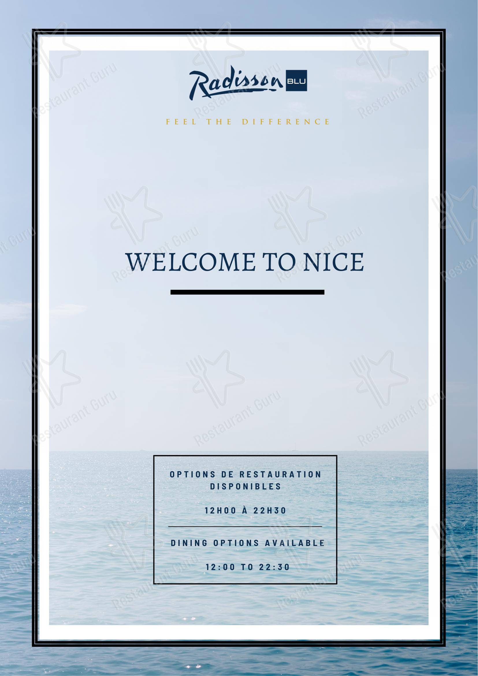 Menu pour Calade Rooftop Restaurant restaurant