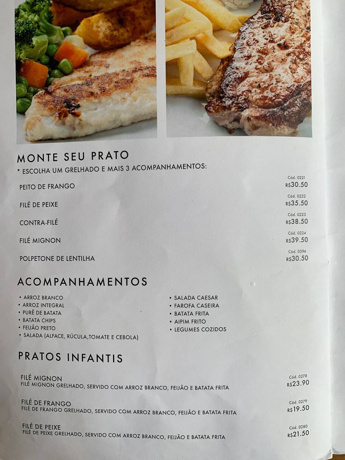 Layback Park RJ cardápio