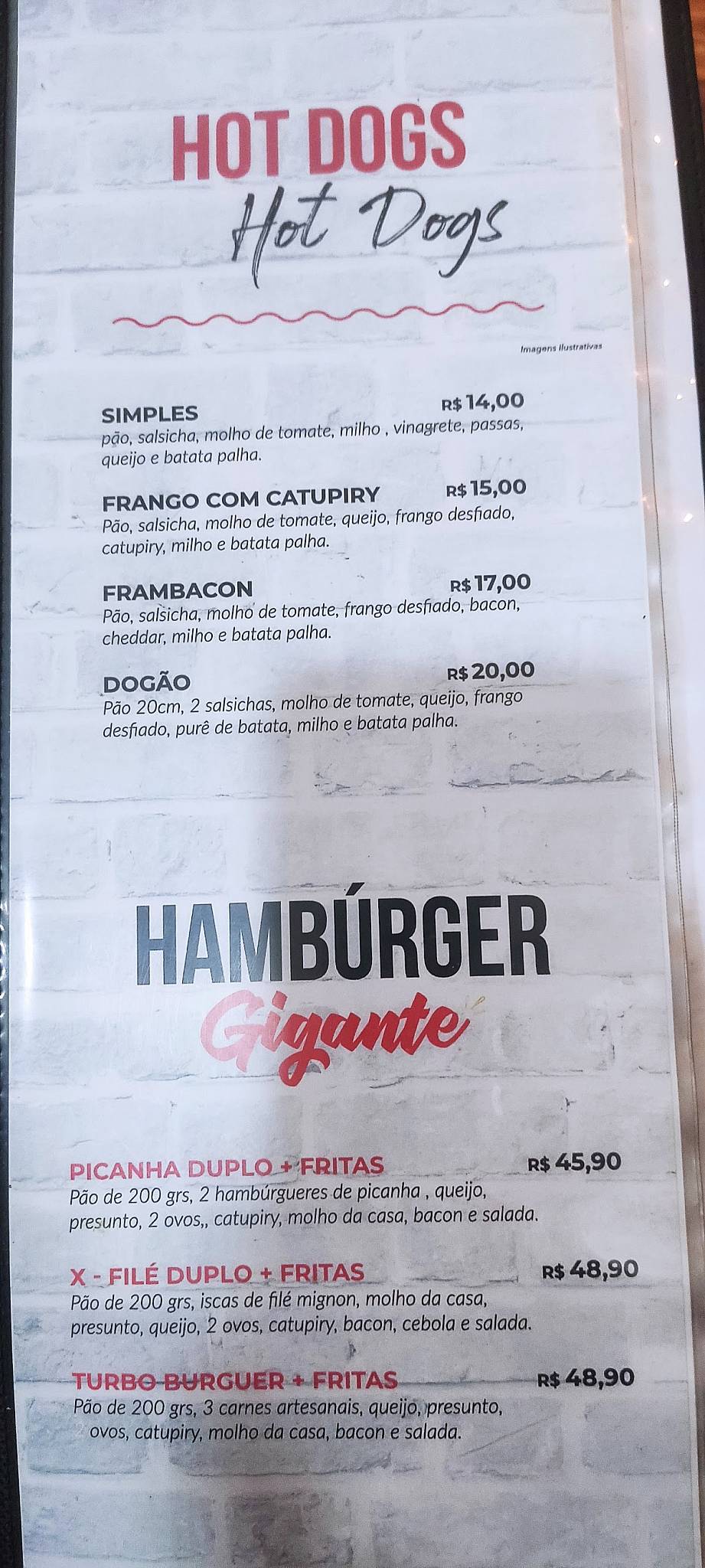 Pinhas Point Pizzaria e Hamburgueria cardápio