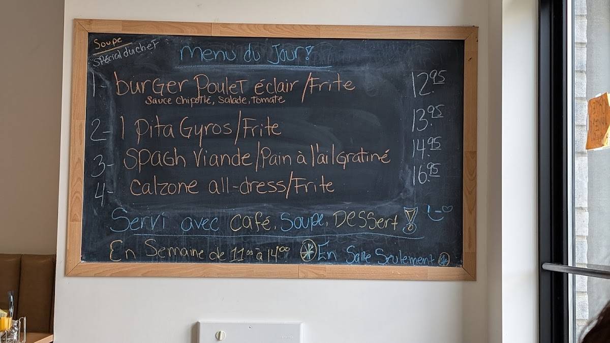 Menu de Resto St-Roch