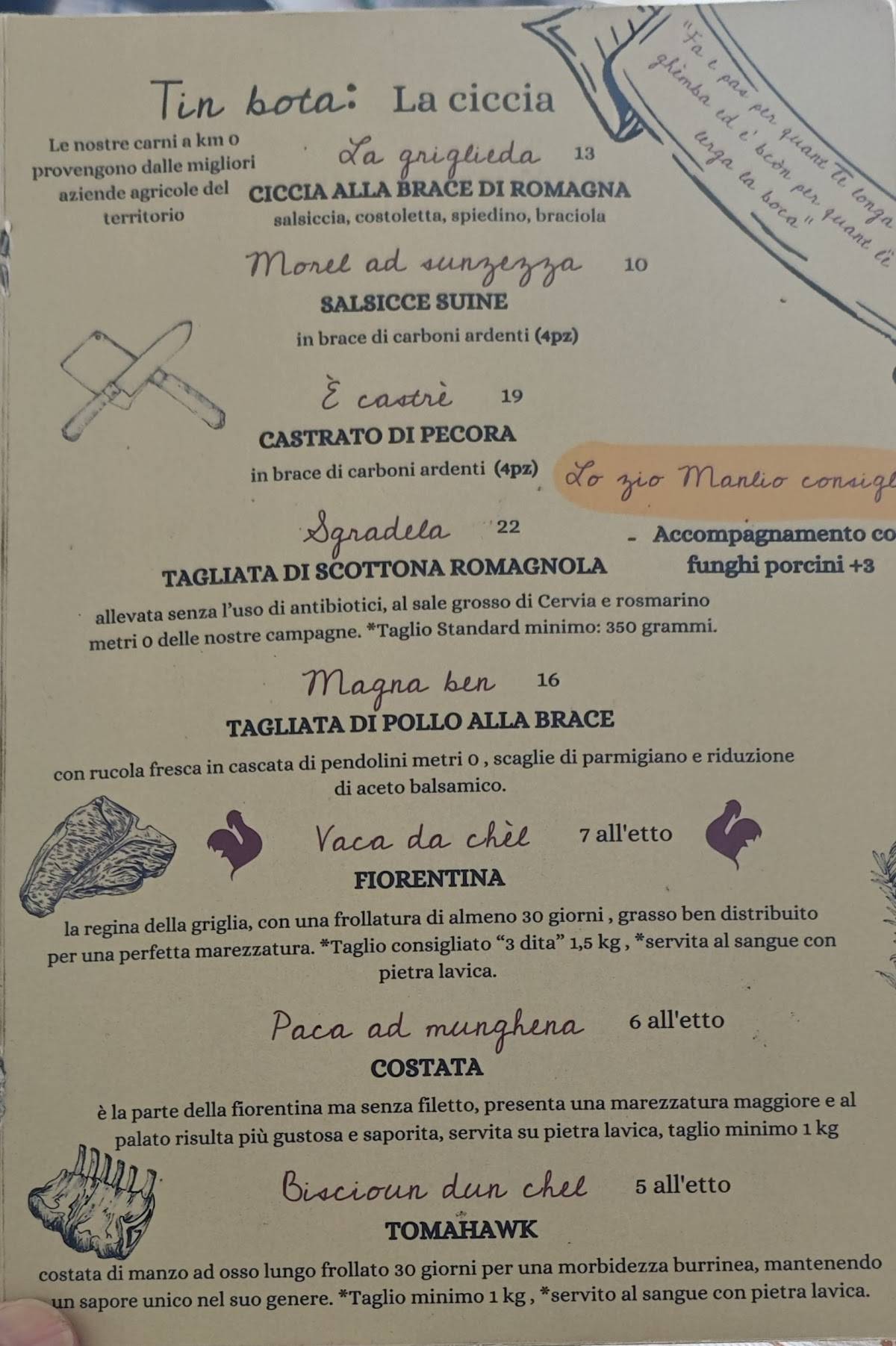 Menu di Ristorante Da Rinaldi 