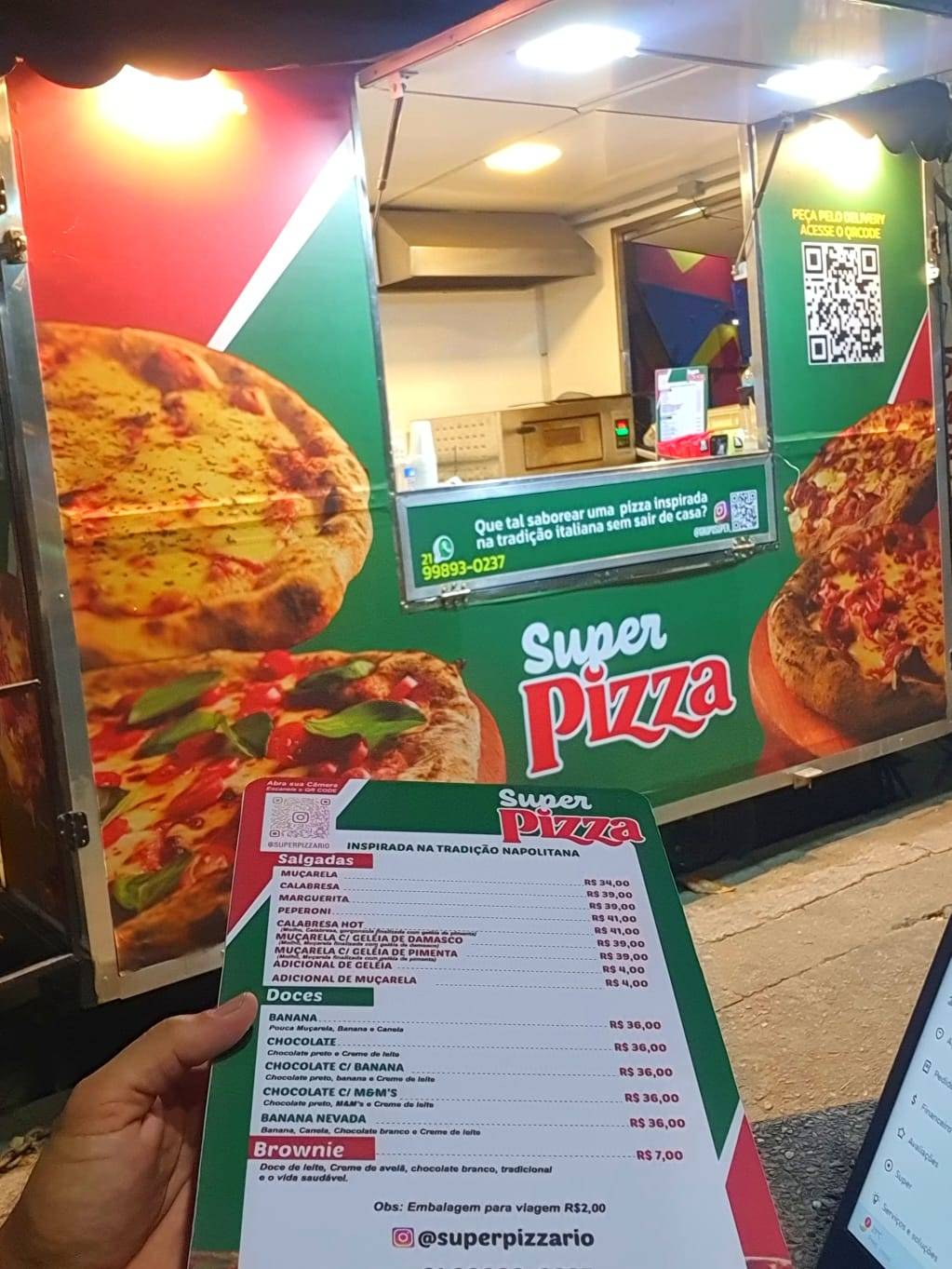 Super Pizza Rio cardápio