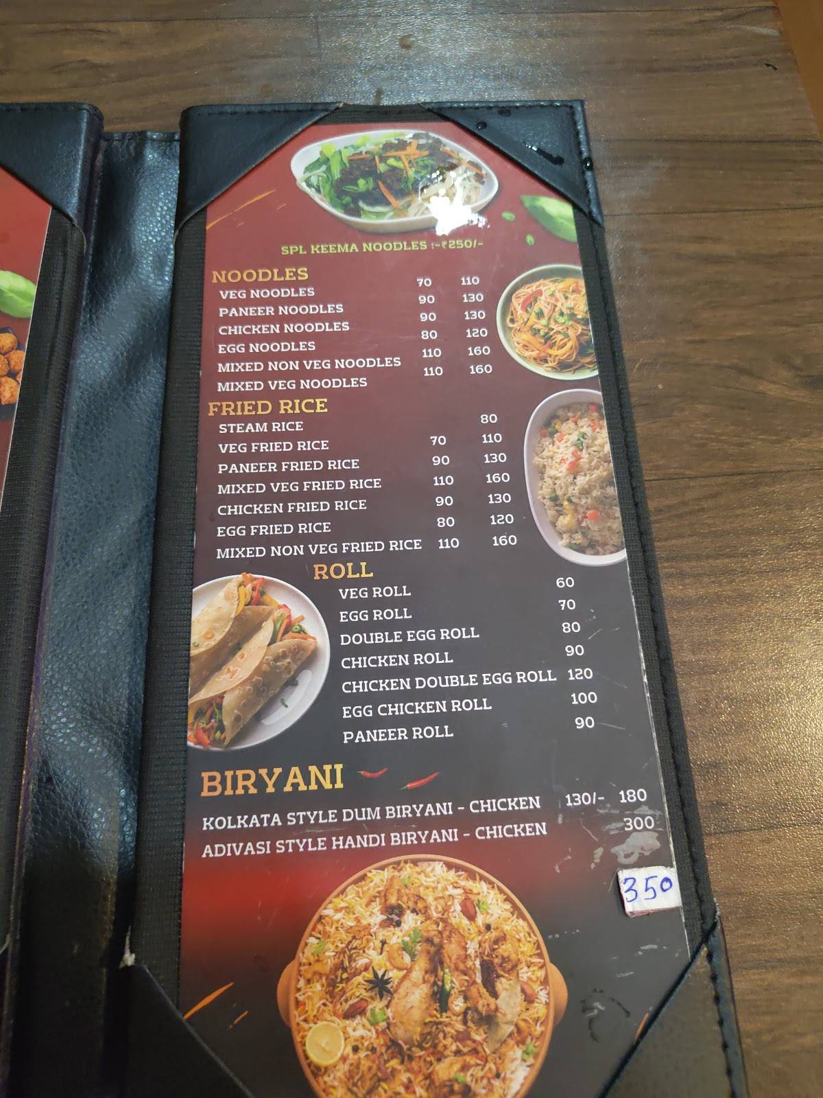 TriBong menu