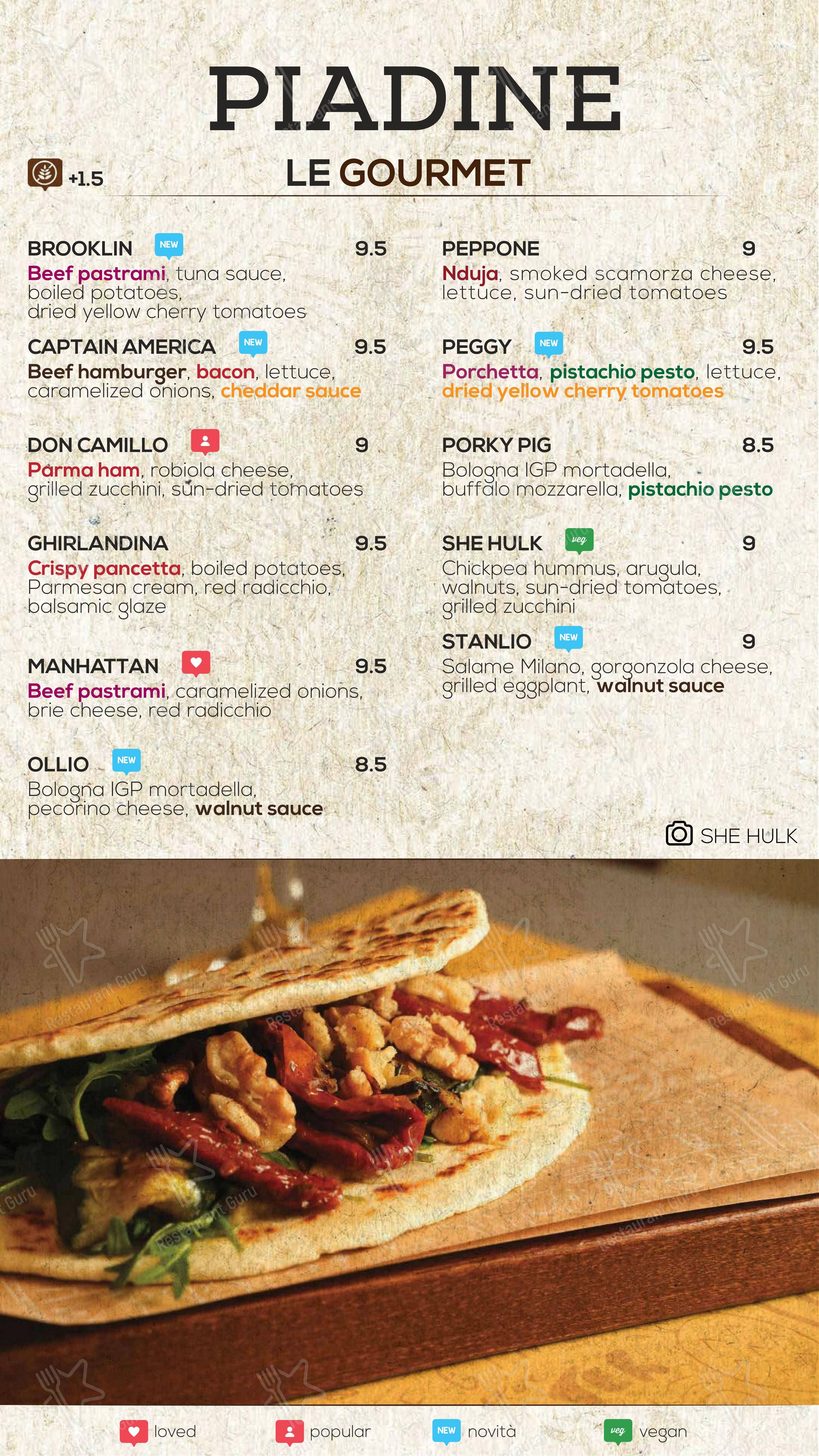 Doppiozero Food Lab - Modena in Modena - Menu bar