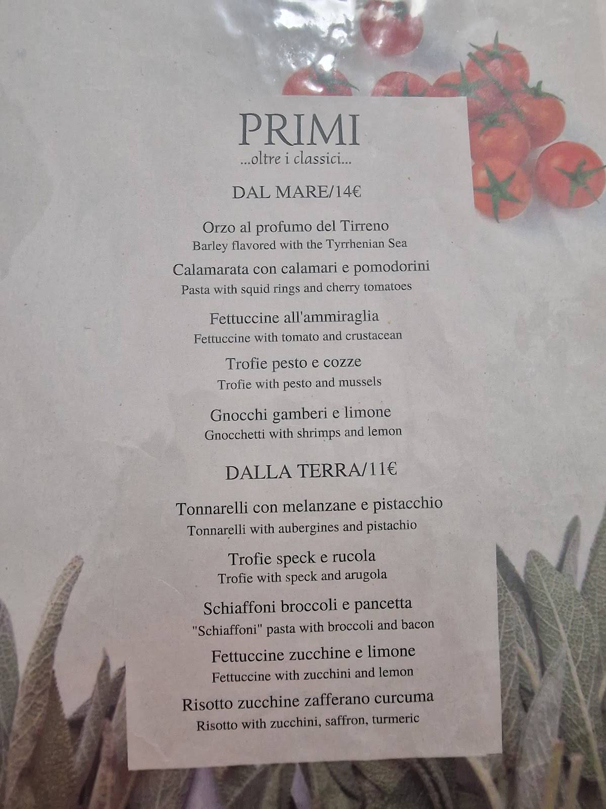 Menu di 704 Ristorante 