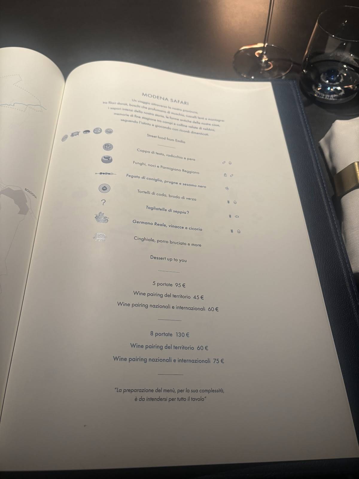 Menu di Alto Ristorante 