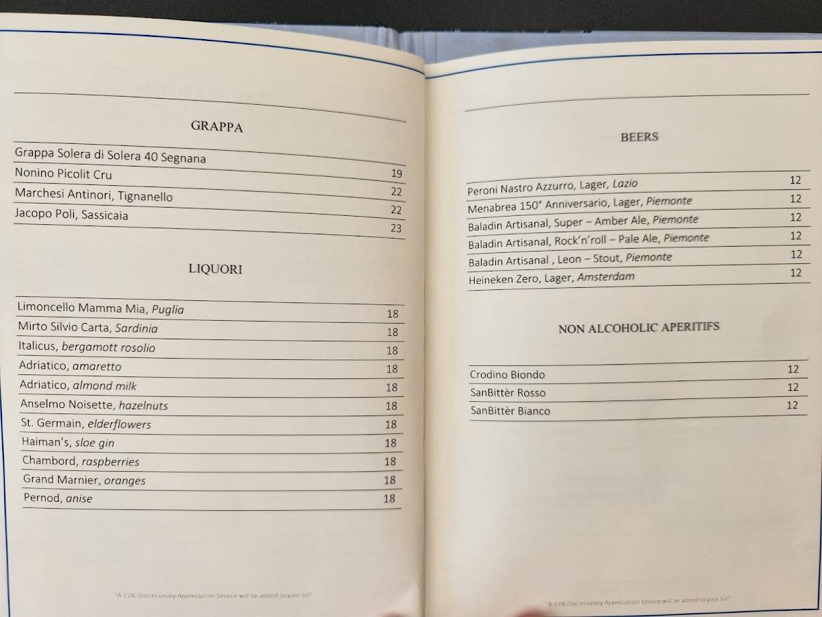 Menu de Cielo Rooftop