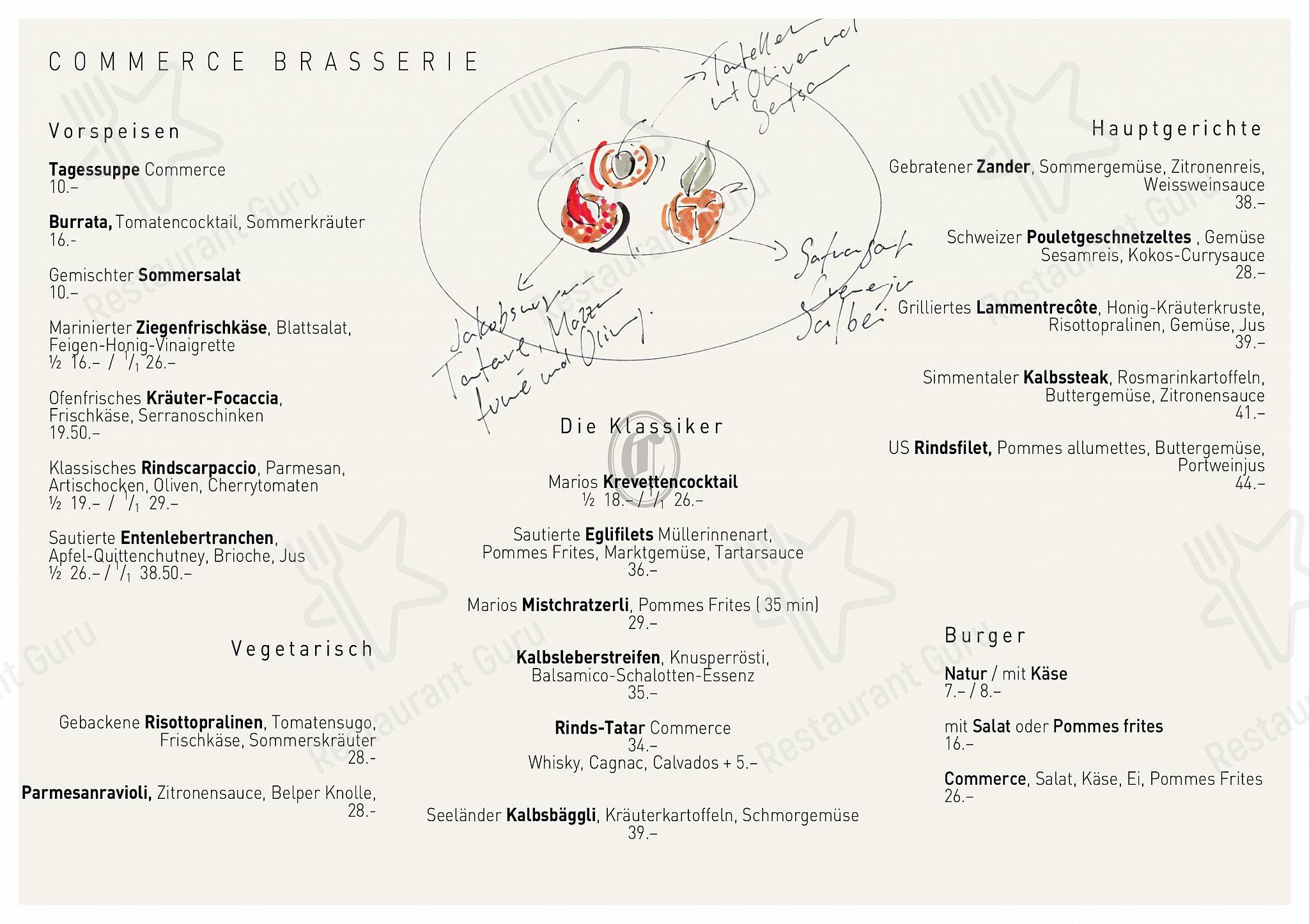 Dinner Menu per Commerce in Aarberg