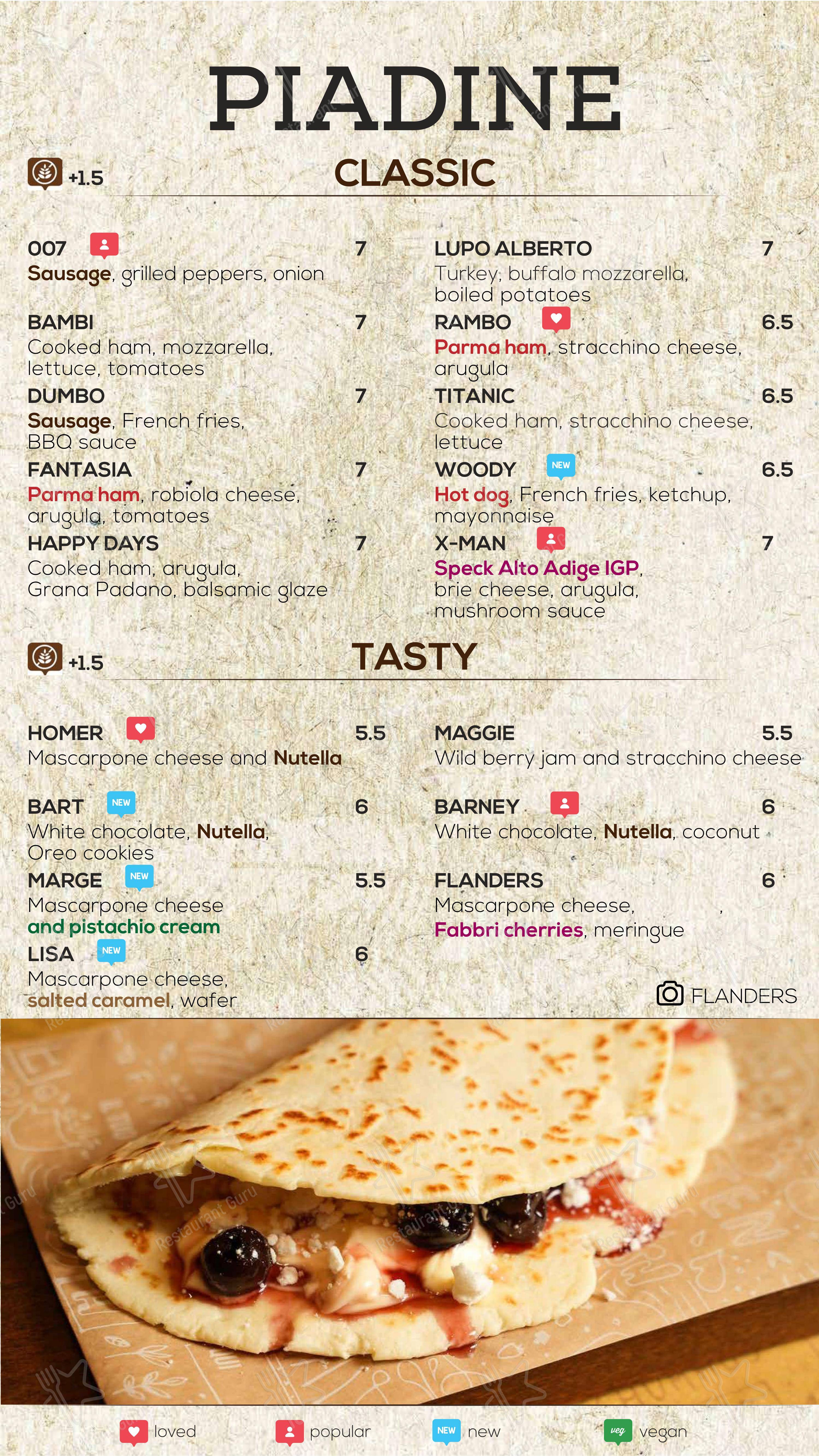 Menu bar per Doppiozero Food Lab - Modena in Modena