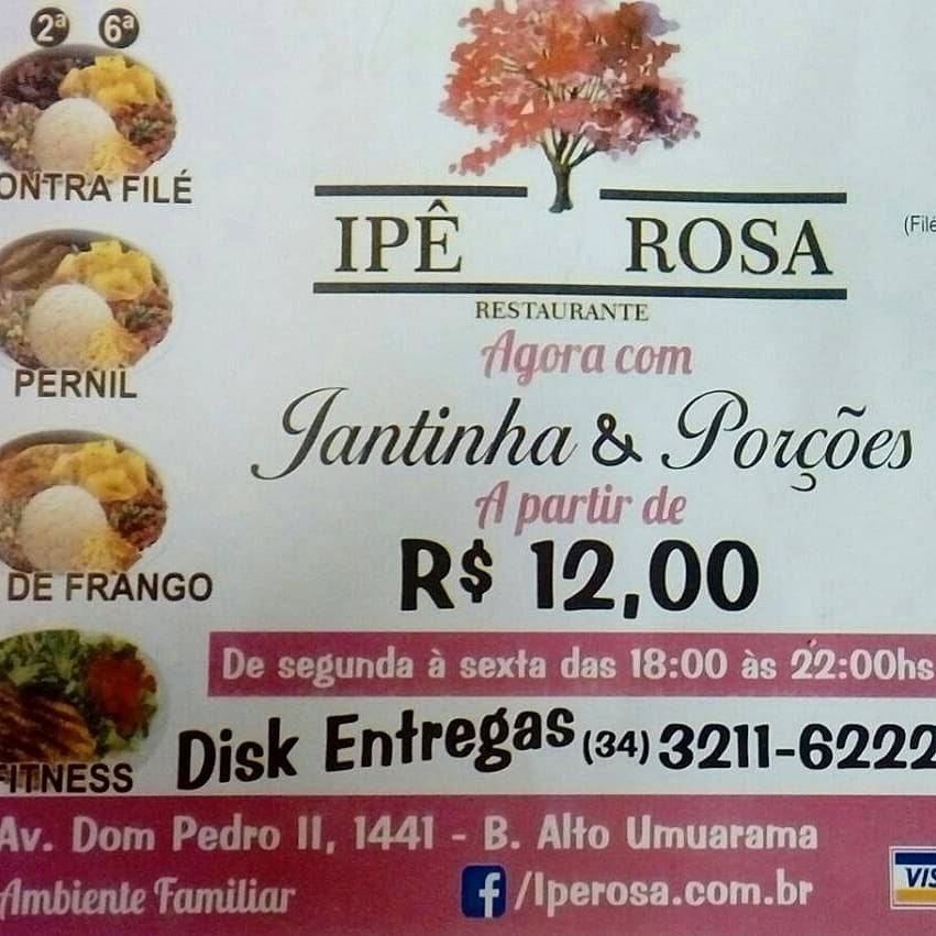Ipê Rosa Restaurante cardápio