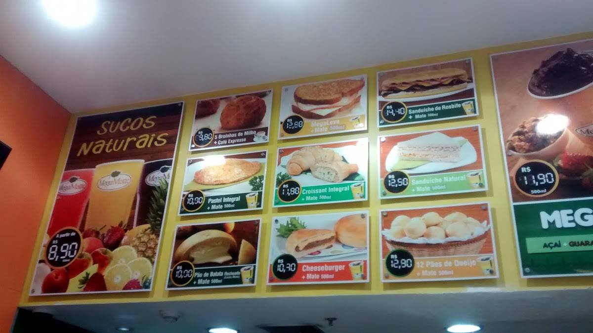 Mega Matte cardápio